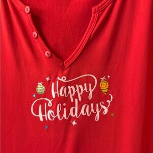 NWT Pajama Happy Holidays